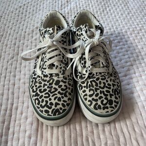 Leopard Print Platform Vans